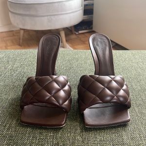 Bottega Veneta Padded Mule Heels Size 40